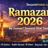 Ramazan 2026 Tavşanlı ilk iftar saati 18:49 – başlangıç 19 Şubat 2026 | TavsanliHaber.com.tr