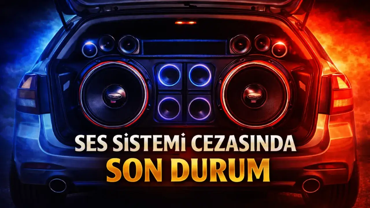 Araç içinde multimedya ekran ve ses sistemi bulunan otomobilin gerçek görüntüsü